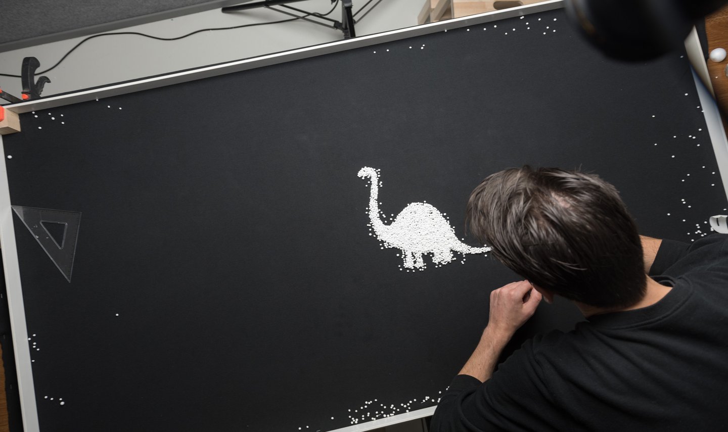 NEMO making-of campagne dino